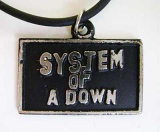 SYSTEM OF A DOWN - kovový strieborný prívesok