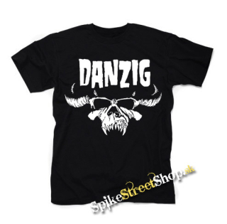 DANZIG - Logo Skull - čierne detské tričko