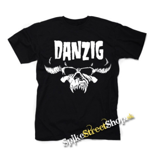 DANZIG - Logo Skull - čierne detské tričko