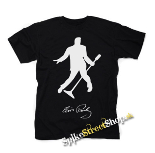 ELVIS PRESLEY - Silhouette Signature - čierne detské tričko