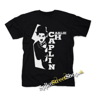 CHARLIE CHAPLIN - Portrait Motive 2 - čierne detské tričko