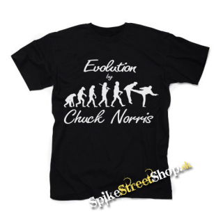 CHUCK NORRIS - Evolution By Chuck Norris - čierne detské tričko