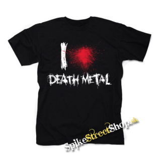 I LOVE DEATH METAL - čierne detské tričko