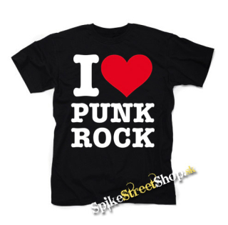 I LOVE PUNKROCK - čierne detské tričko