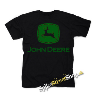 JOHN DEERE - Logo Green - čierne detské tričko