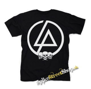LINKIN PARK - Logo & Skulls - čierne detské tričko