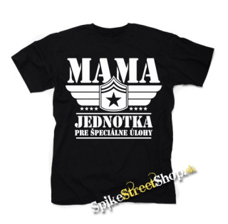 MAMA - Jednotka pre špeciálne úlohy - čierne detské tričko