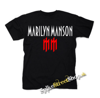 MARILYN MANSON - Logo Crest - čierne detské tričko
