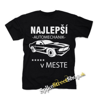 NAJLEPŠÍ AUTOMECHANIK V MESTE - čierne detské tričko
