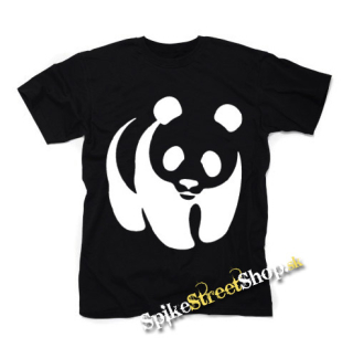PANDA - čierne detské tričko