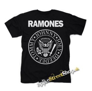 RAMONES - White Logo - čierne detské tričko