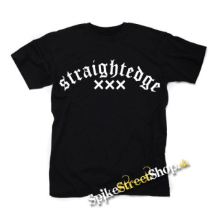 STRAIGHT EDGE - Logo - čierne detské tričko