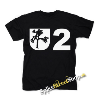 U2 - Logo Tree - čierne detské tričko