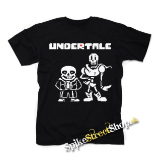 UNDERTALE - Sans And Papyrus - čierne detské tričko