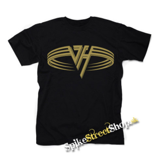 VAN HALEN - Logo Gold Circle - čierne detské tričko