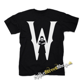 WEDNESDAY - Addams Nevermore Portrait - čierne detské tričko
