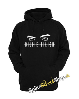 BILLIE EILISH - Eyes Logo - čierna pánska mikina