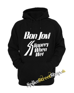 BON JOVI - Slippery When Wet - čierna pánska mikina