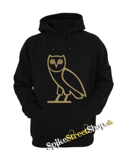 DRAKE - Owl Symbol - čierna pánska mikina