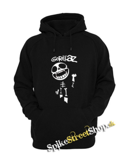 GORILLAZ - Logo & Bonesy - čierna pánska mikina