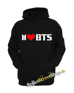 I LOVE BTS - Motive 2 - čierna pánska mikina