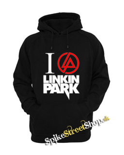 I LOVE LINKIN PARK - Crest Motive - čierna pánska mikina
