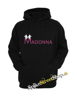 MADONNA - Pink Logo - čierna pánska mikina