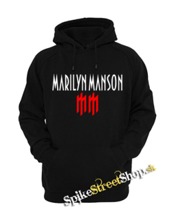 MARILYN MANSON - Logo Crest - čierna pánska mikina