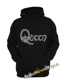 QUEEN - Simply Logo - čierna pánska mikina