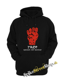 RAGE AGAINST THE MACHINE - Logo Paw - čierna pánska mikina