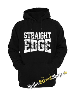 STRAIGHT EDGE - Logo Motive 2 - čierna pánska mikina