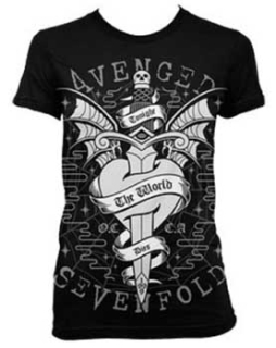 AVENGED SEVENFOLD - Cloak And Dagger Skinny Fit - čierne dámske tričko