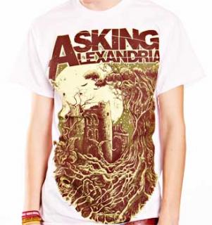 ASKING ALEXANDRIA - Castle White - biele pánske tričko