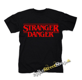 STRANGER DANGER - Red Logo - pánske tričko