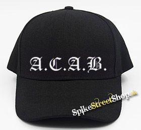 A.C.A.B. - Logo - čierna šiltovka (-30%=AKCIA)