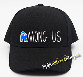 AMONG US - Blue White Logo - čierna šiltovka (-30%=AKCIA)