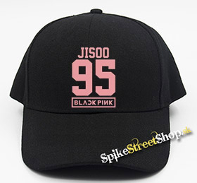 BLACKPINK - JISOO 95 - Pink Number Years - čierna šiltovka (-30%=AKCIA)
