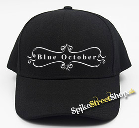 BLUE OCTOBER - Logo - čierna šiltovka (-30%=AKCIA)