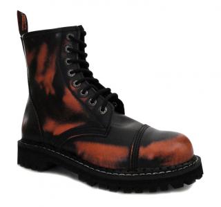 Topánky KMM 8D BLACK/ORANGE - 8 dierkové