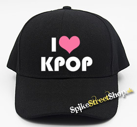 I LOVE K-POP - čierna šiltovka (-30%=AKCIA)