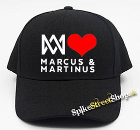 I LOVE MARCUS & MARTINUS - čierna šiltovka (-30%=AKCIA)