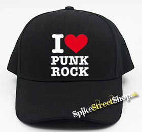I LOVE PUNKROCK - čierna šiltovka (-30%=AKCIA)