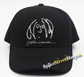 JOHN LENNON - Face & Signature - čierna šiltovka (-30%=AKCIA)