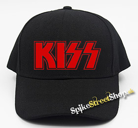 KISS - Red Logo - čierna šiltovka (-30%=AKCIA)