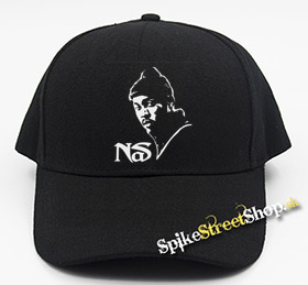 NAS - Logo & Portrait - čierna šiltovka (-30%=AKCIA)