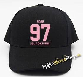 BLACKPINK - ROSÉ 97 - Pink Number Years - čierna šiltovka (-30%=AKCIA)