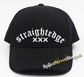 STRAIGHT EDGE - Logo - čierna šiltovka (-30%=AKCIA)