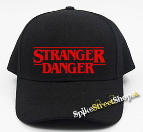 STRANGER DANGER - Red Logo - čierna šiltovka (-30%=AKCIA)