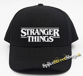 STRANGER THINGS - Logo - čierna šiltovka (-30%=AKCIA)