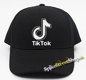 TIK TOK - Double Logo - čierna šiltovka (-30%=AKCIA)